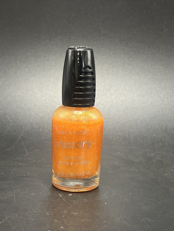 Wet N Wild Fast Dry Nail Color Polish # 222C 9.0.2.1. Orange .46 oz