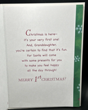 Merry 1st Christmas Greeting Card w/Envelope