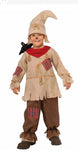 Scarecrow Patch Bird Crow Brown Oz Wizard Halloween Child Costume Size S 4-60