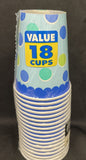 Sweet Little Cupcake Boy Blue Lil' Kids 1st Birthday Party 9 oz. Paper Cups