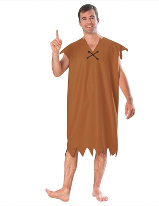 Rubies Men's the Flintstone's Barney Rubble Costume, Brown, Standard