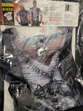 Forum Novelties Instant Biker T-shirt Costume Adult Size Large Chest Size 42-44