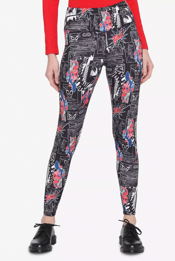 Her Universe Marvel Spider-Man Comic Leggings Small