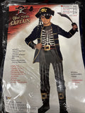 Blue Seas Captain Boys Child Pirate Buccaneer Halloween Costume-S 4-62