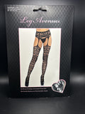 New Leg Avenue 1780 Scroll Lace Stocking Garter Belt OSFM