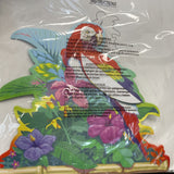 Luau Party Parrot Centerpiece 13.5”x11.6”