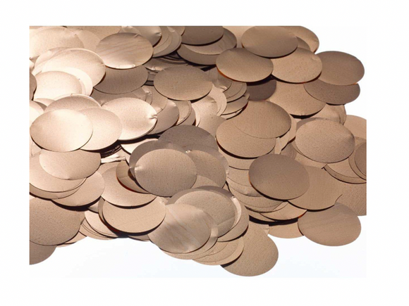 Rose Gold Metallic Circle Confetti .8oz 1