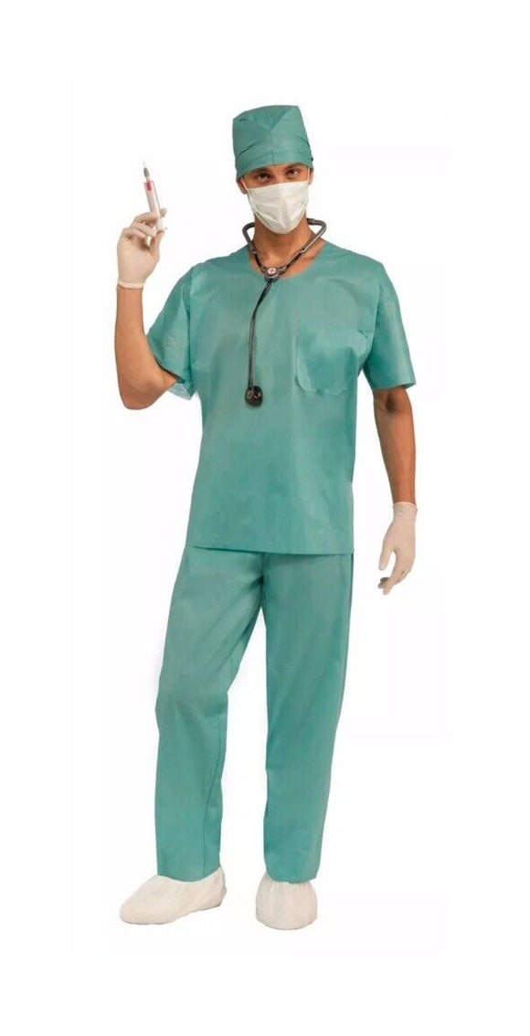 Rubie's - Men’s E.R. Doctor Costume One Size Fits Up To 42” Chest Size