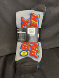 Marvel The Black Panther 3 Pair Multi-Design Mid-Calf Crew Socks sock size 10-13