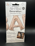 Rose Gold Foil Letter A Air Fill Birthday Party Self Sealing Balloon 16"