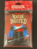 Magic Party Gatefold Invitations 8 Pack w/Envelopes 4.5" x 4.5" Paper Invites
