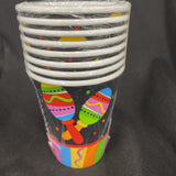 Fiesta Fun Cinco de Mayo Mexican Theme Party 9 oz. Paper Cups