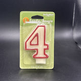 DesignWare Candle # 4 White Red Trim2