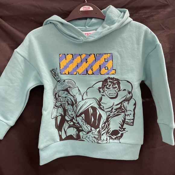 Marvel Heroes Embroidered &Graphic Hoodie AUS Size 3