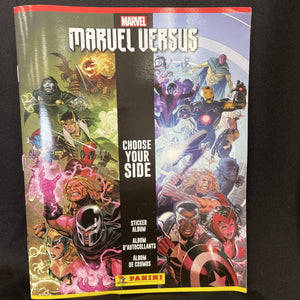 Marvel Versus Choose Your Side Sticker Album 48 Pages 10 Stickers Included