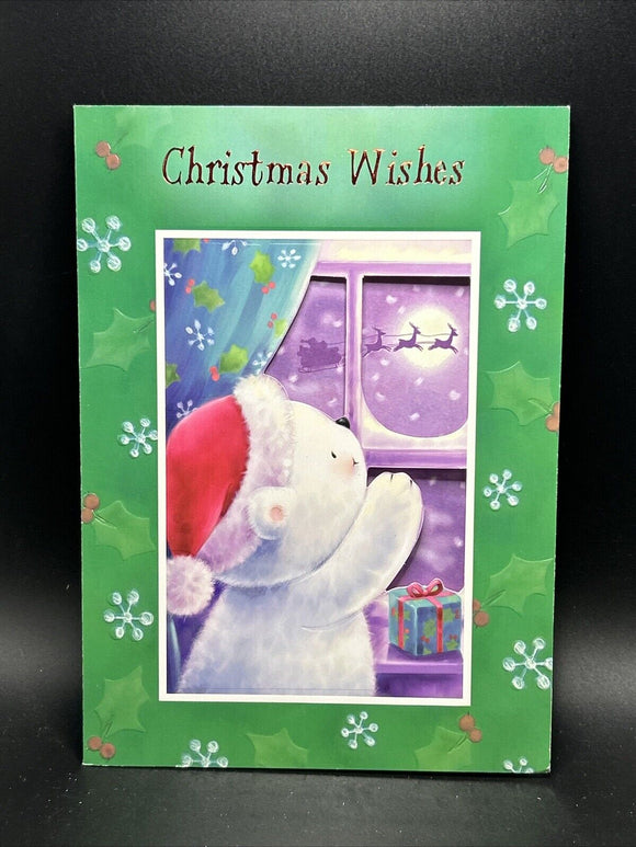 Merry 1st Christmas Greeting Card w/Envelope
