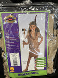 Indian Girl Native American Princess Maiden Fancy Dress Small 4-6  Child Costume