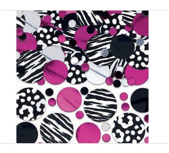 Fabulous Birthday Confetti Mega Value Pink,Black& White 2.5oz