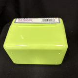 L IME PLASTIC 3x5” INDEX CARD FILE BOX Sure Grip Lock Card Slot Top2