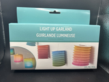 Boho Picnic Cookout Summer Luau Theme Party Decoration Light-Up Lantern Garland