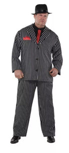 Mob Boss Gangster Mafia Adult Plus Size Costume Fits 48-52 Jacket Size