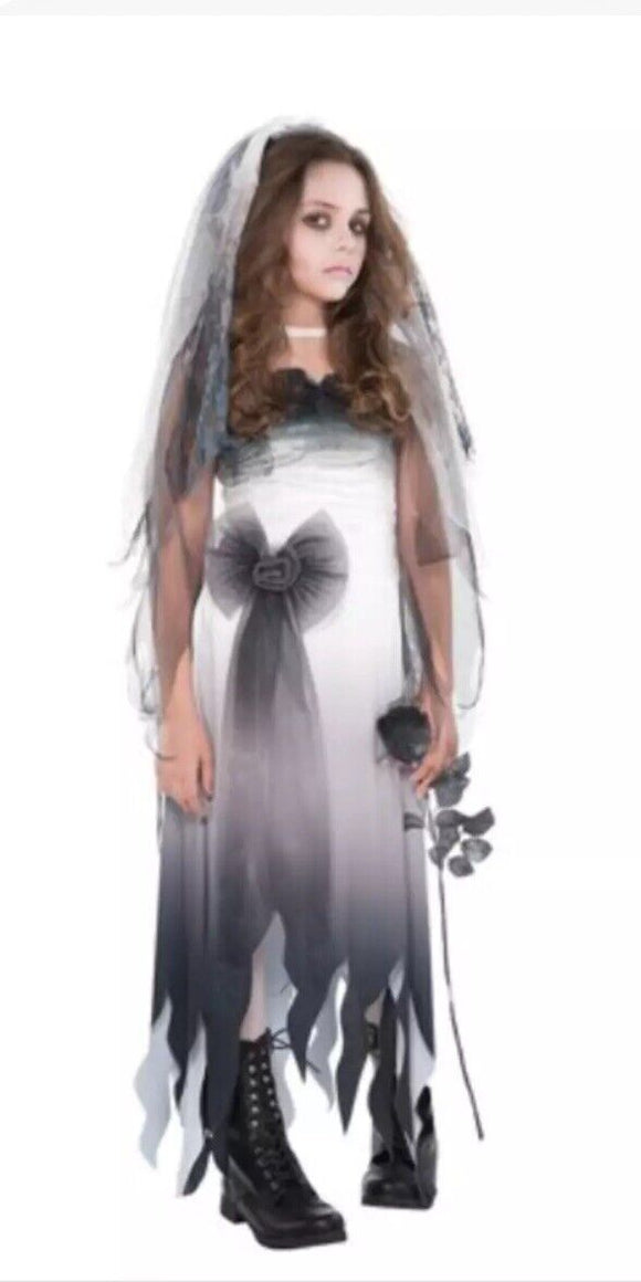 Graveyard Bride Halloween Costume For Girls Size Small 4-6