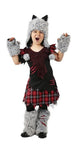Wicked Werewolf Girl's Costume - Size Medium0