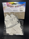 Happy Birthday Diamond Banner - 7 FT String - SKD Party By Forum