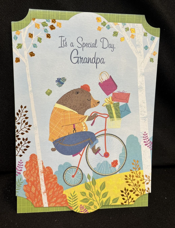 Happy Birthday Grandpa Greeting Card w/Envelope