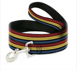Captain Marvel Stripe Dog Leash 1”wide 4ft Long "Fluffy"1