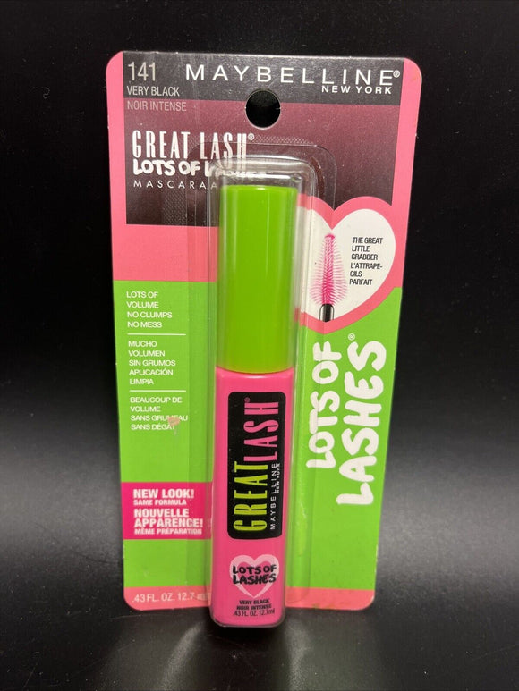 Maybelline Great Lash Lots Of Lashes Mascara 141 VERY BLACK 0.43 fl oz