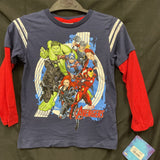 Graphic Marvel Avengers Kids Long Sleeve Shirt Size 4