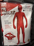 I'M INVISIBLE RED SKIN SUIT CHILD HALLOWEEN COSTUME SIZE LARGE (12-14)2