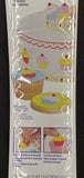 Wilton Edible Sugar Sheet Birthday Cupcake Edible Stickers 20 Ct