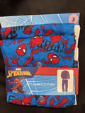 Spiderman Boys Flannel Pajama Set Size 3