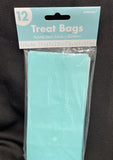 Amscan Mini Paper Bags, 6.5H X 3W X 2D, Robins Egg Blue, 12/Pack