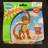 Inflatable Small Monkey Pool Toy Kids Or Party Decoration 25.5"