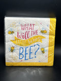 Gender Reveal What Will the Little Honey Bee? Baby Shower Beverage Napkins