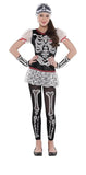 Big Girls' Day of The Dead Sassy Skeleton Costume Large 12-14