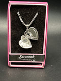 Heart Picture Locket With Love Necklace 16-18" Chain Savannah