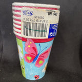 Garden Girl Butterfly Flower Ladybug Kids Birthday Party 9 oz. Paper Cups