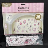 Day in Paris Cutouts Mega Value Pack 30 Ct
