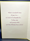 For Boy Thanksgiving Greeting Card w/Envelope