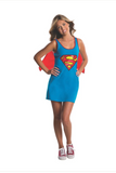 Teen Supergirl Costume Tank Dress (Fits 2-6) Detachable Cape0