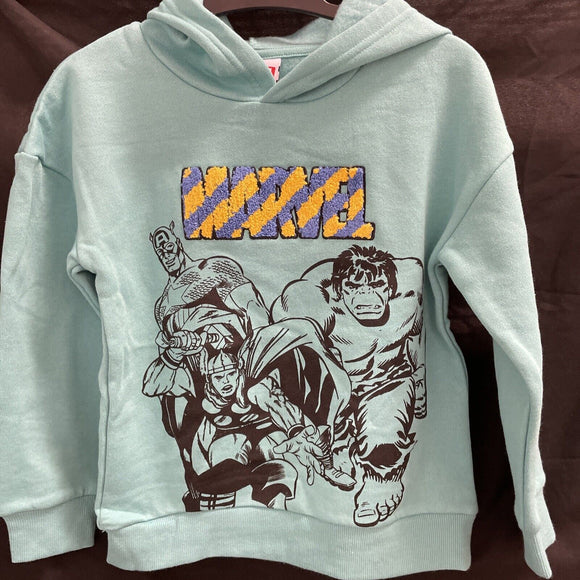 Marvel Heroes Embroidered & Graphic Hoodie AUS Size 6