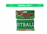 Forum Football Game Day Sunday Party plastic 20' Party Tape, Green White