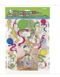 Large Balloons & Streamers Cellophane Gift Bags16”x20”, 4ct