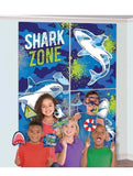 Shark Party Scene 6ft Setters With 12 Photo Props Birthday Decorations