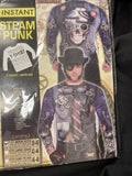 Instant Steam Punk Costume Printed T-Shirt SIZE MEDIUM (38-40)