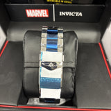 INVICTA 33394 MARVEL CAPT AMERICA Men's 48mm Silver/Blue/Red Brclt 5/40003